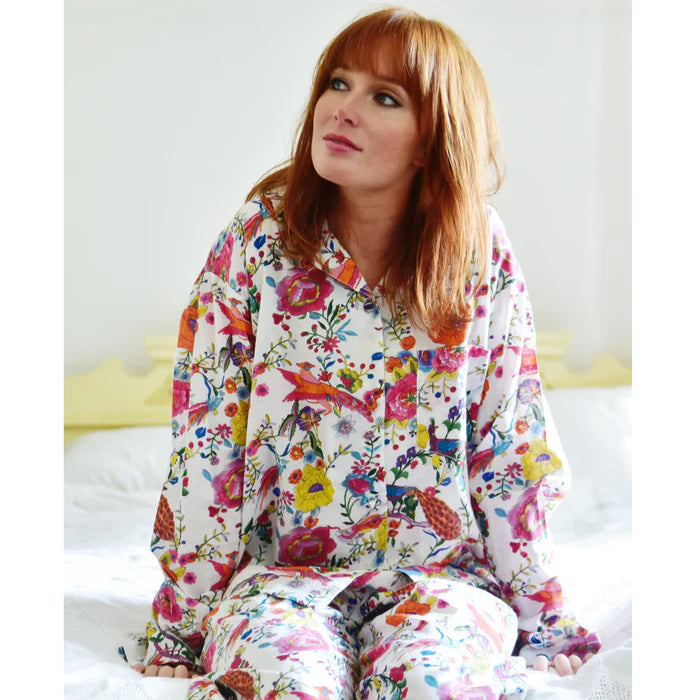 Ladies White Peacock Pyjamas