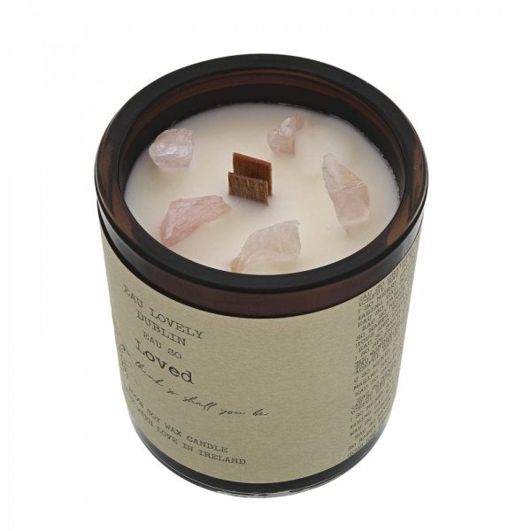 Eau so Loved Candle with Rose Quartz